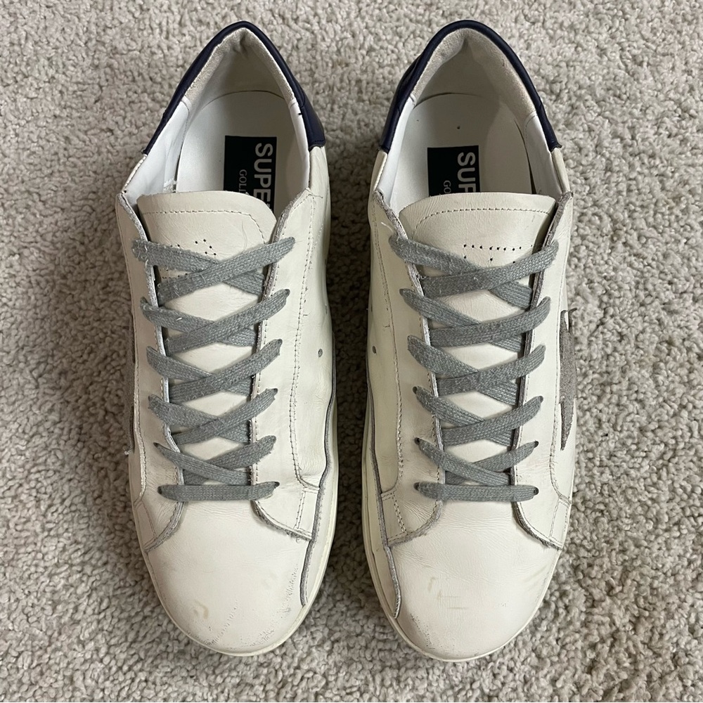 Men's GOLDEN GOOSE Super Star SUEDE STAR Low Top SNEAKERS Athletic SHOES 44 - Picture 5 of 8
